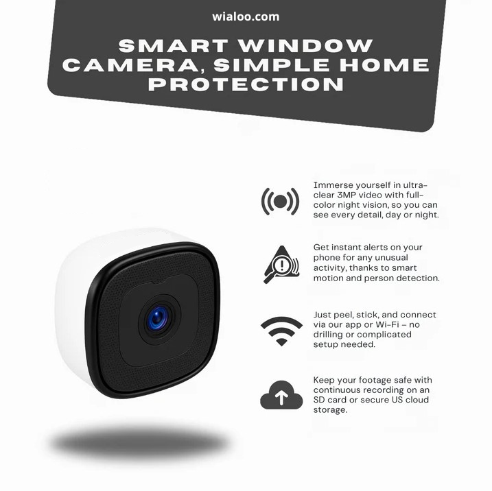 Wialoo 3MP 2K Window Camera